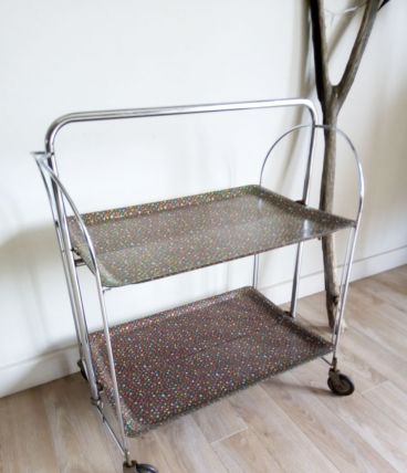 Desserte pliante escamotable année 70 Vintage