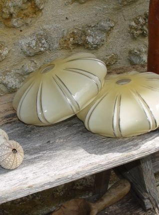 Lot de 2 abat-jour Art Nouveau-ArtDéco