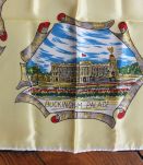 Foulard neuf monuments de Londres, vintage années 50'