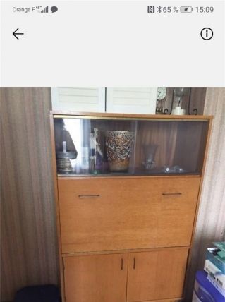 Secrétaire vintage pied scandinave 