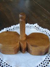 Salière poivrière Bois d'olivier années 50
