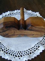 Salière poivrière Bois d'olivier années 50