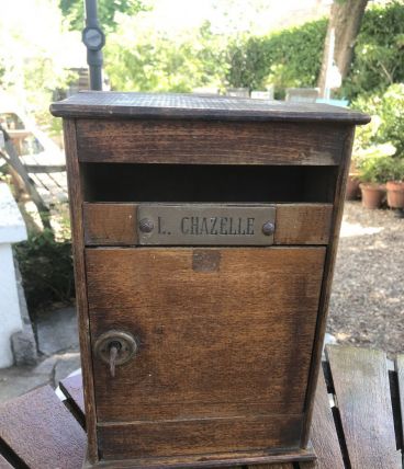 Boîte aux lettres ancienne en bois 
