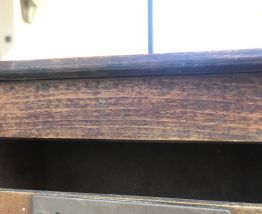 Boîte aux lettres ancienne en bois 