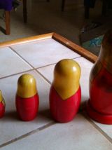 5 Poupées russes Matriochkas des années 70