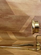Bougeoir mural en laiton vintage