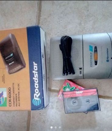 magnétophone cassette audio+ 3 cassettes vierges