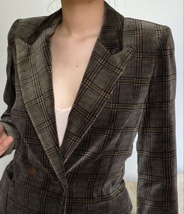 Blazer à carreaux vintage size S