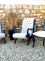 Fauteuil bergère Louis Philippe 1er 