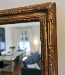 Miroir doré à la feuille d'or 