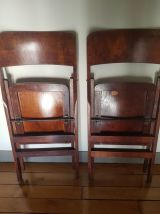 Lot de 2 chaises pliantes en bois