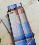6 mouchoirs lavables en coton neufs vintage 39 cm 