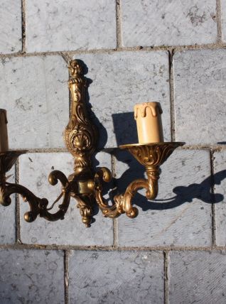 Applique chandelier en bronze 