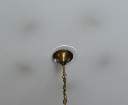 Lustre 5 branches en laiton 
