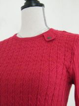 Pull "chaussette" Vintage rouge hermés  made in France