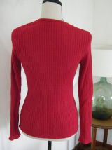 Pull "chaussette" Vintage rouge hermés  made in France
