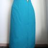 Jupe vintage marque Henri Martin coloris bleu turquoise Tail