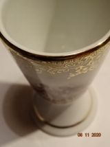 2 très beaux mazagrans porcelaine de luxe décor or scène gal