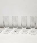 6 verres à champagnes ou apéritif en cristal.