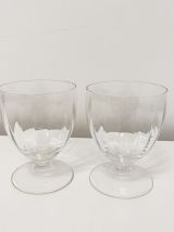 verres à vin ou apéritif en cristal
