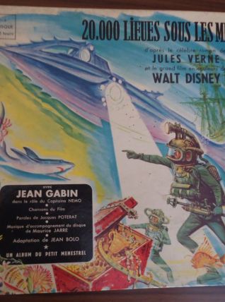Album 20 000  lieux sous les mers Livre-Vinyle 33T 1956 