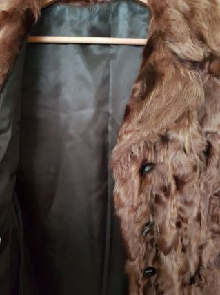 Manteau en fourrure de vison véritable