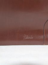 Sac en cuir marron H. Saxel