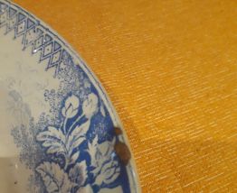 Plat en porcelaine de Sarreguemines