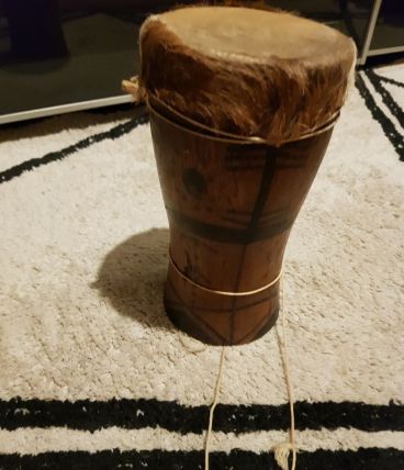 Tambourin vintage africain 