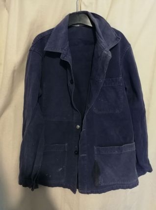 Veste de travail bleue Vintage 