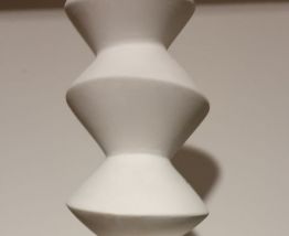Bougeoir blanc vintage habitat