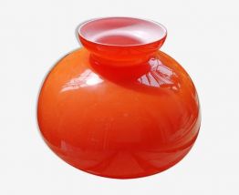 Globe opaline orange vintage 70's