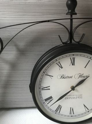 Horloge type bistrot