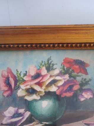 Peinture ancienne Louise le cerf