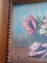 Peinture ancienne Louise le cerf