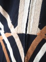 Robe midi col pelle à tarte en laine vintage 60's 70's