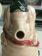 ANCIEN PICHET BARBOTINE JUG COCHON AU JAMBON ORCHIES