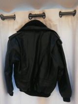 Blouson cuir type Aviateur,années 80.Avec doublure intérieur