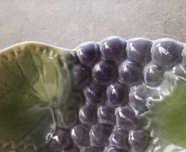 Coupe à fruits en barbotine 
