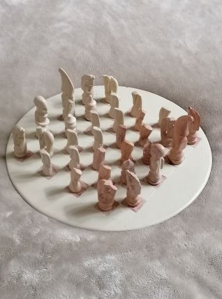 Jeu d'échec en stéatite 