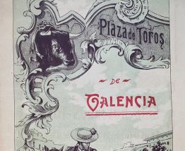 Exceptionnelle Affiche ancienne Corrida 1908 Valencia