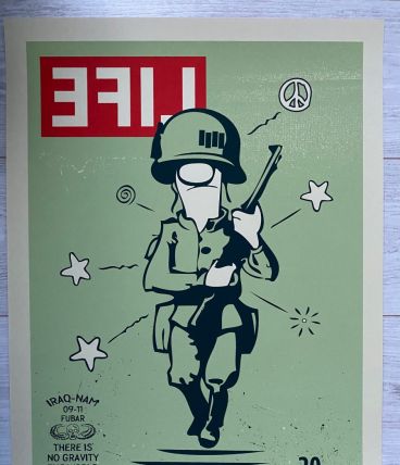 Exceptionnelle Lithographie Originale par Wale s Bambose 