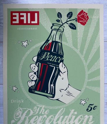 Exceptionnelle Lithographie Originale par Wale's Bambose 