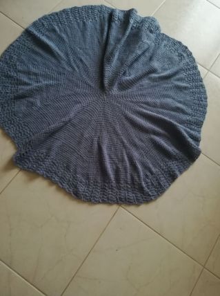 Plaid bébé circulaire crochet