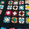 Plaid carré afghan 70s