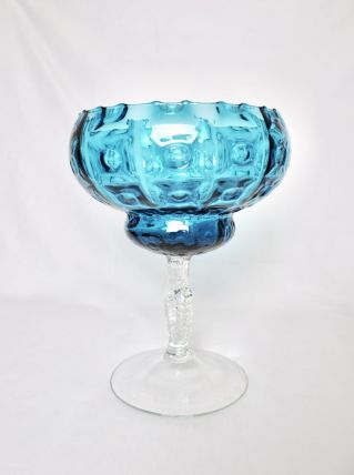 coupe en verre bleue