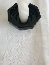 Bougeoir noir octime Arcopal France Vintage années 70