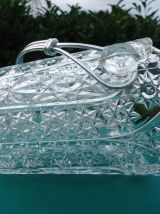 Seau à glaçons Cristal d'arc  ciselé 1965
