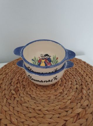 Duo de bols traditionnels de Bretagne - Ploumanac'h Pornic