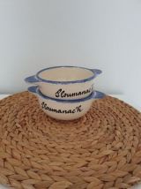 Duo de bols traditionnels de Bretagne - Ploumanac'h Pornic